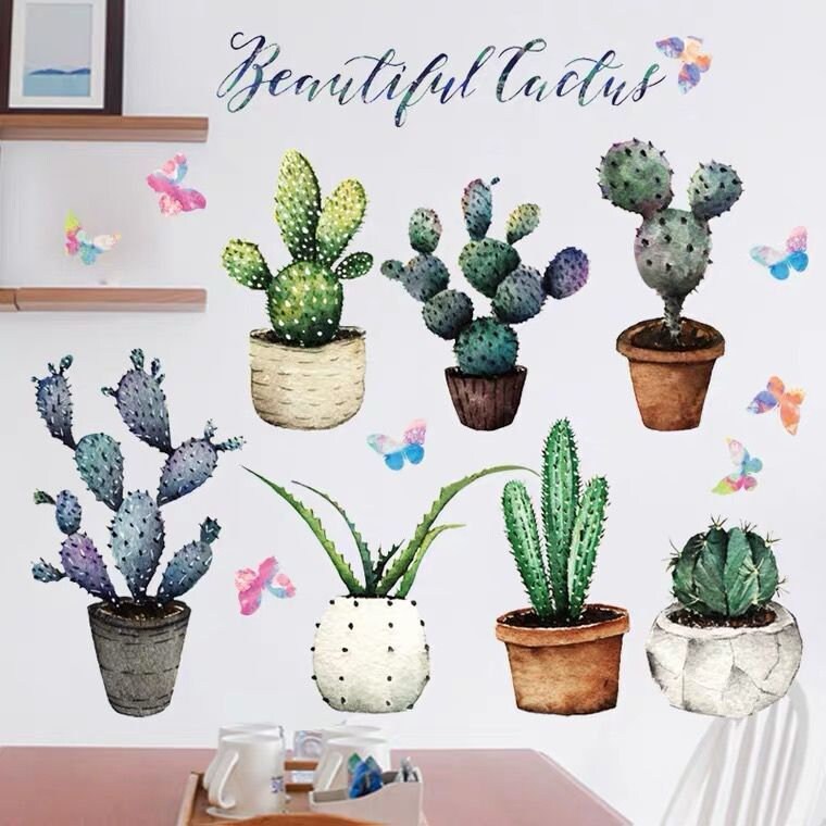 Cactus Tribal Nursery Decor,kids Room Wall Decals,nursery Decals