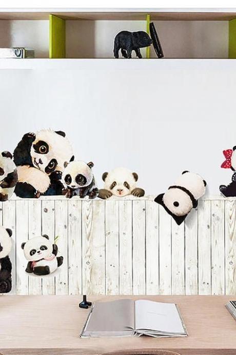 Cute Giant Panda Wall Sticker Kindergarten Children Room Play Room Wall Decal G177