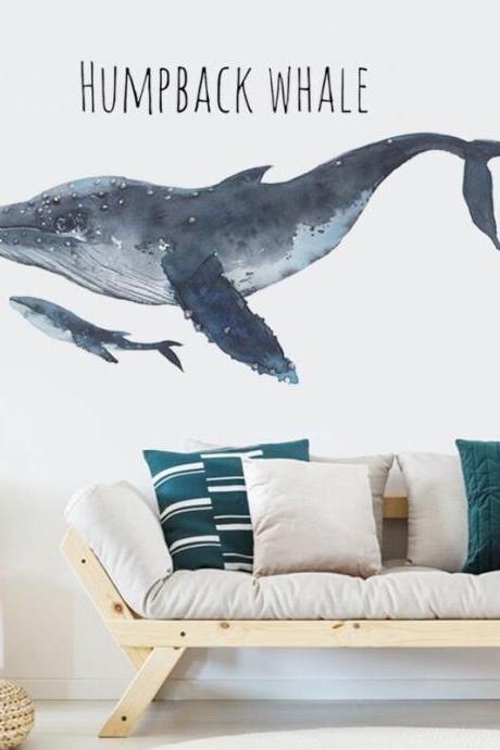 Dolphin Wall Stickers, Dolphin Wall Decals, Sealife Wall Sticker, Sealife Decals, Under The Sea Decals, Fish Wall Stickers,fish Decals G574