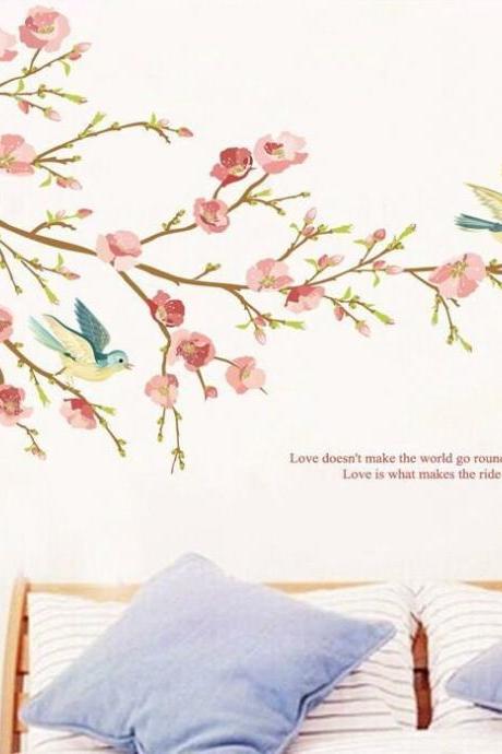 Cherry Blossom Wall Decal Nursery Wall Decal Blossom Wall Flower For Girl Nursery Nursery Wall Decal,wall Decal Living Room G286